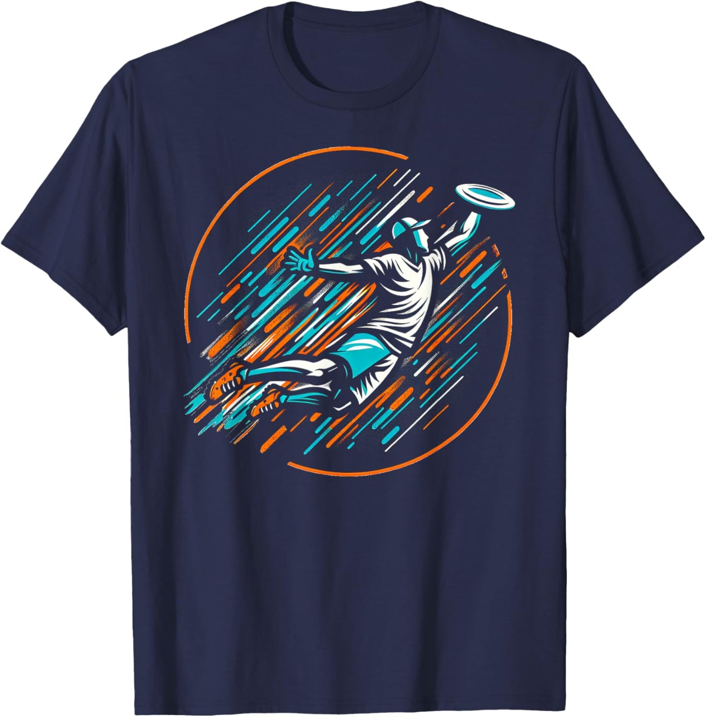Ultimate Frisbee Enthusiast T-Shirt - T-Shirt | Navy