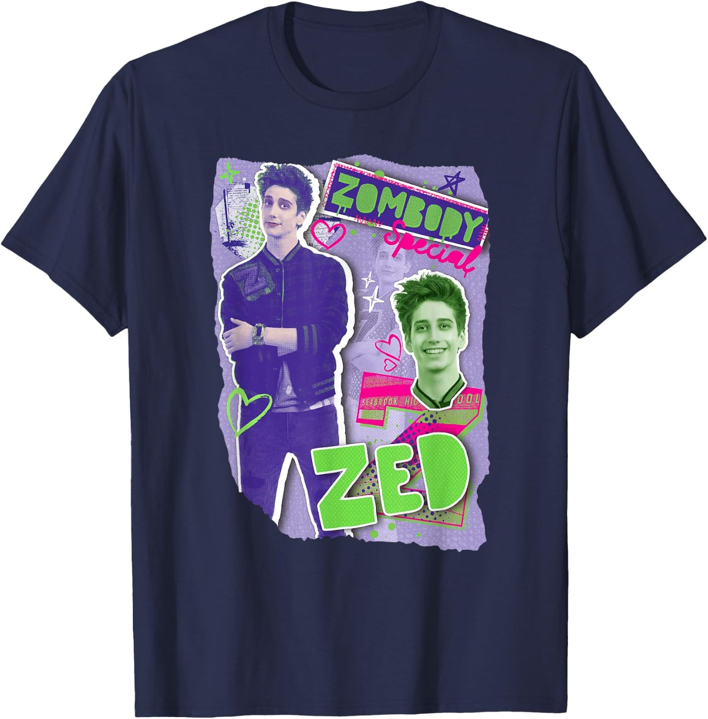 Disney Zombies 3 Zed Zombody Special T-Shirt - T-Shirt | Navy