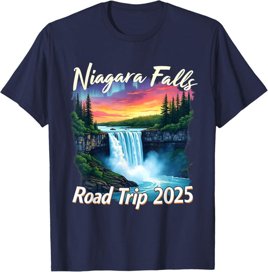 Niagara Falls Road Trip Family Vacation Trip Men Woman T-Shirt - T-Shirt | Navy