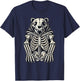 Bear Skeleton Halloween T-Shirt - T-Shirt | Navy