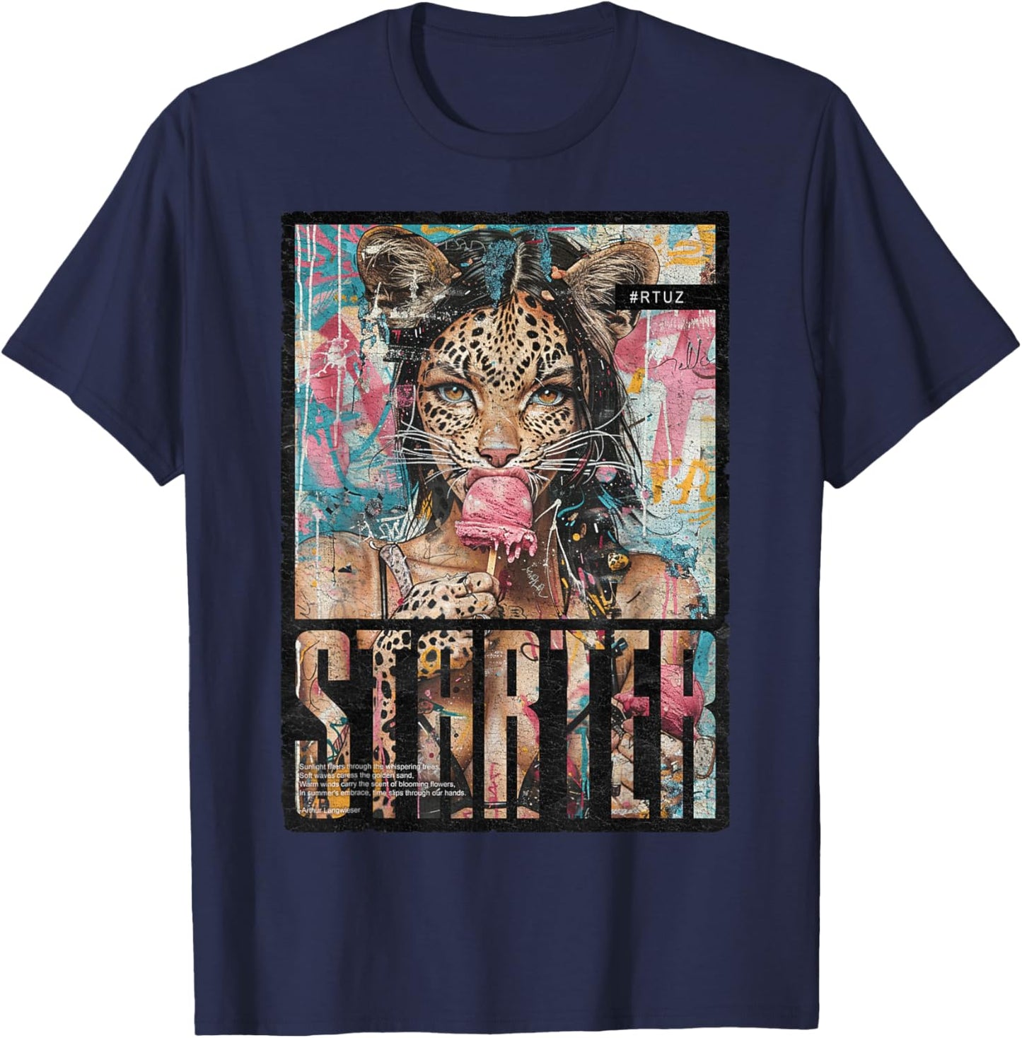 Vintage Girl Magazin Cover Pin-up Schwarz S Retro Pin-up Adults Party Grafik T-Shirt - T-Shirt | Navy