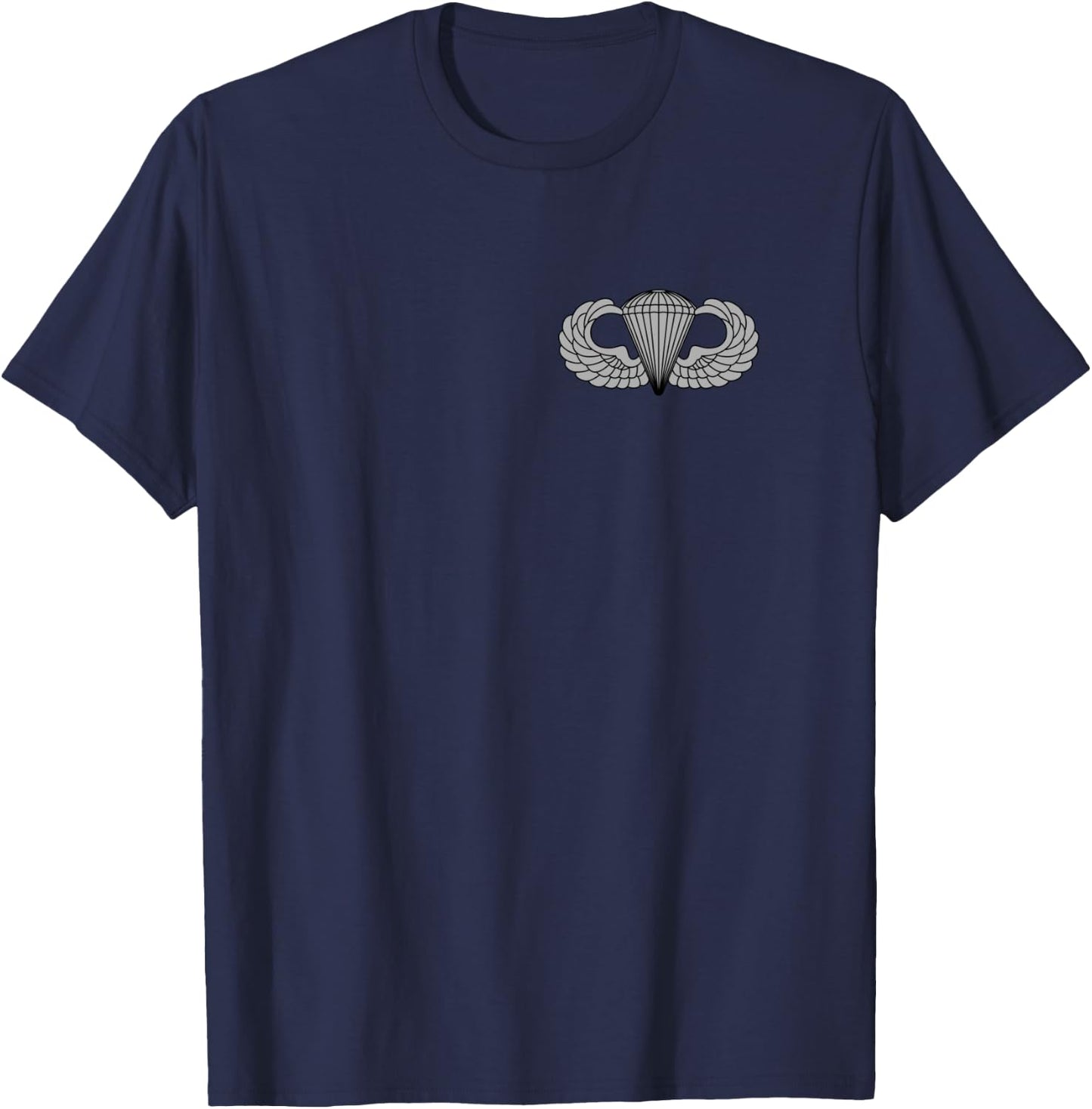 Basic Parachutist Badge - Airborne Jump Wings - US Army T-Shirt - T-Shirt | Navy