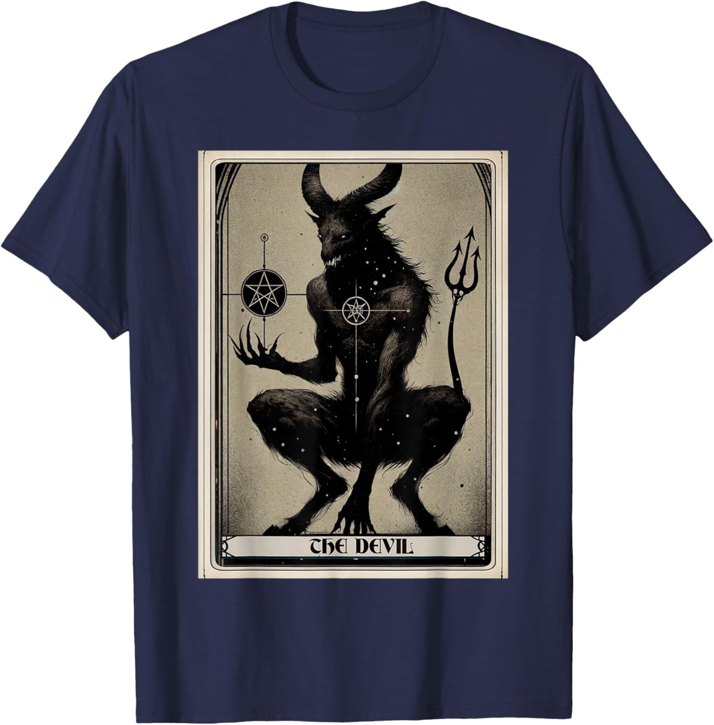 The Devil Tarot Card T-Shirt - T-Shirt | Navy