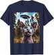 Sphynx Cat Selfie With Alien UFO Cat Gifts Women Kid T-Shirt - T-Shirt | Navy