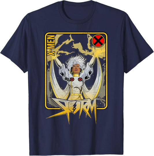 Marvel X-Men Storm Playing Card T-Shirt - T-Shirt | Navy
