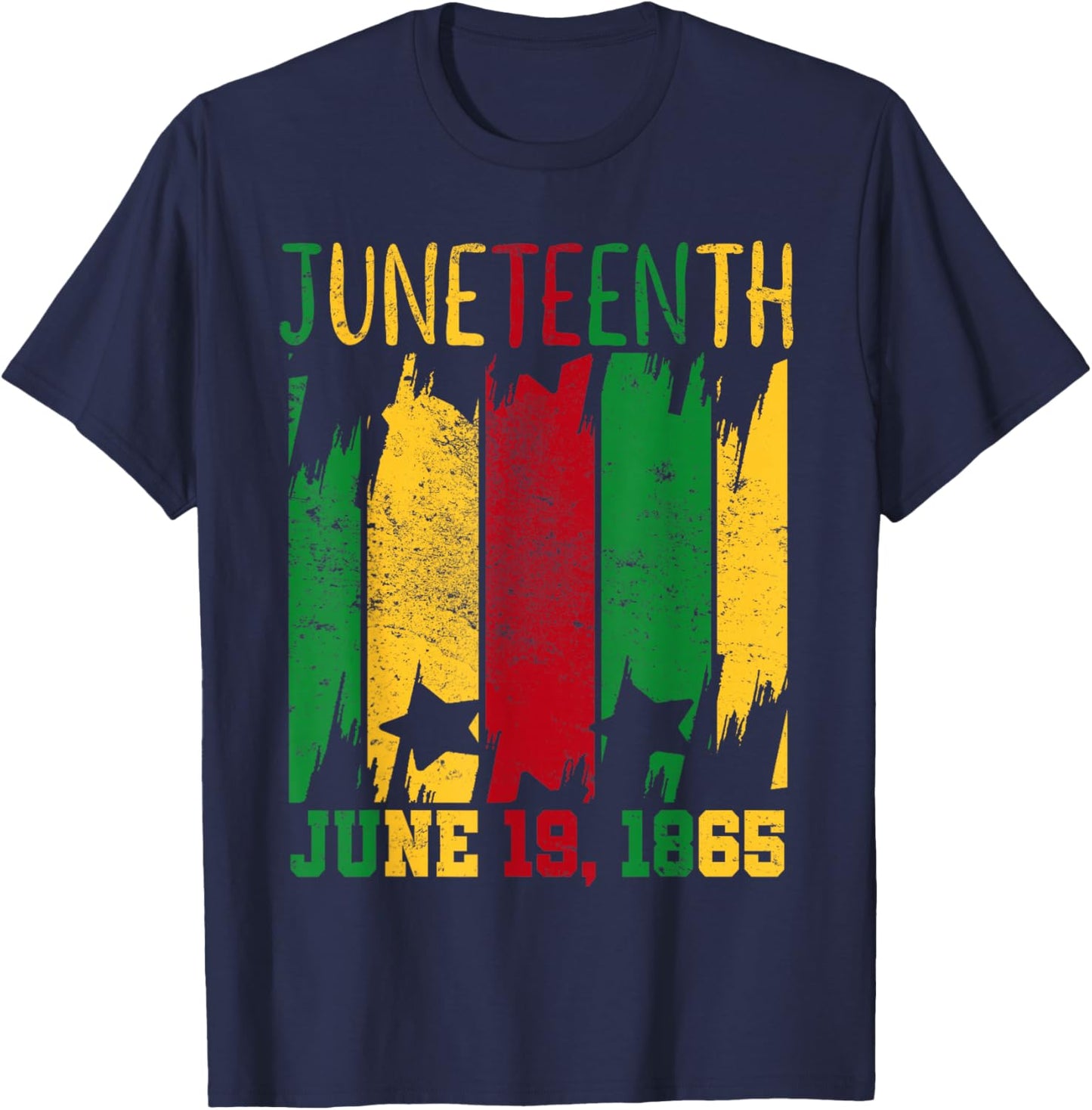 Juneteenth June 19th 1865 Juneteenth Freedom Day Small T-Shirt - T-Shirt | Navy