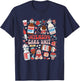 Retro Intensive Care Unit Nurse Tech Valentine ICU Nurse T-Shirt - T-Shirt | Navy