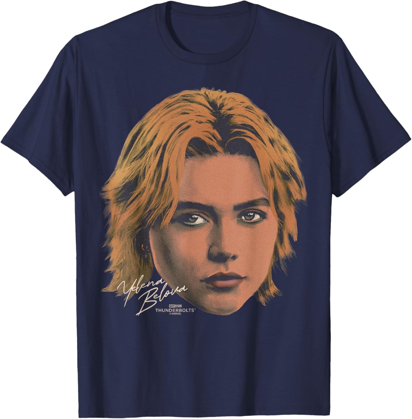 Marvel's Thunderbolts - Yelena Portrait T-Shirt - T-Shirt | Navy