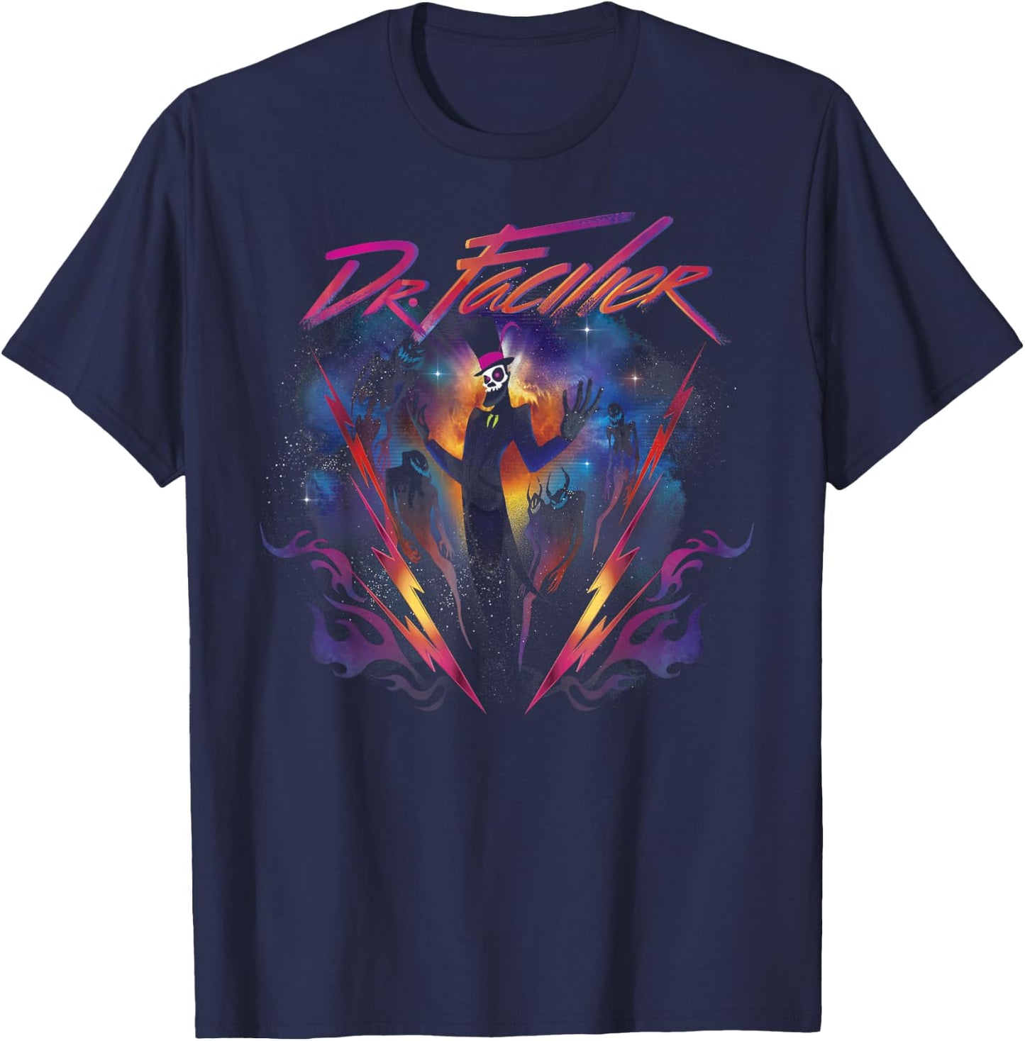 Disney Villains Dr. Facilier Rock Portrait T-Shirt - T-Shirt | Navy