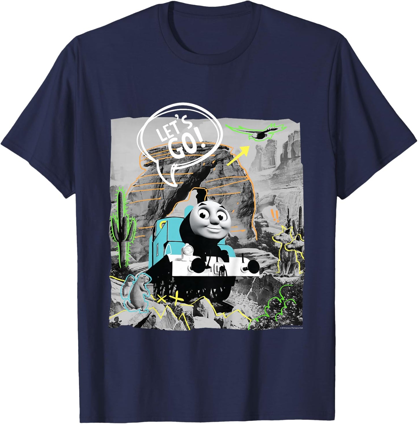 Thomas & Friends - Lets go T-Shirt - T-Shirt | Navy