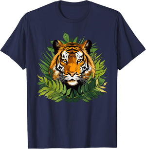 Colorful Tiger I Kids Tiger T-Shirt - T-Shirt | Navy