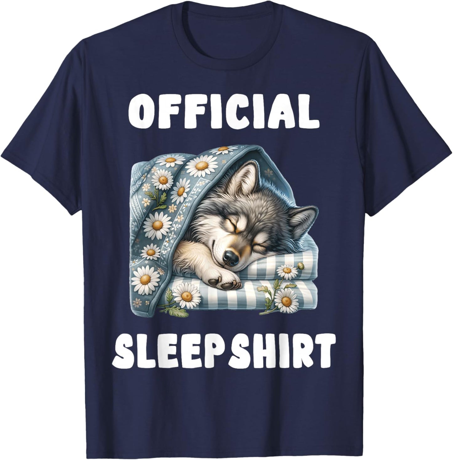 Wolf - Official Sleepshirt Pajamas Nightgown T-Shirt - T-Shirt | Navy