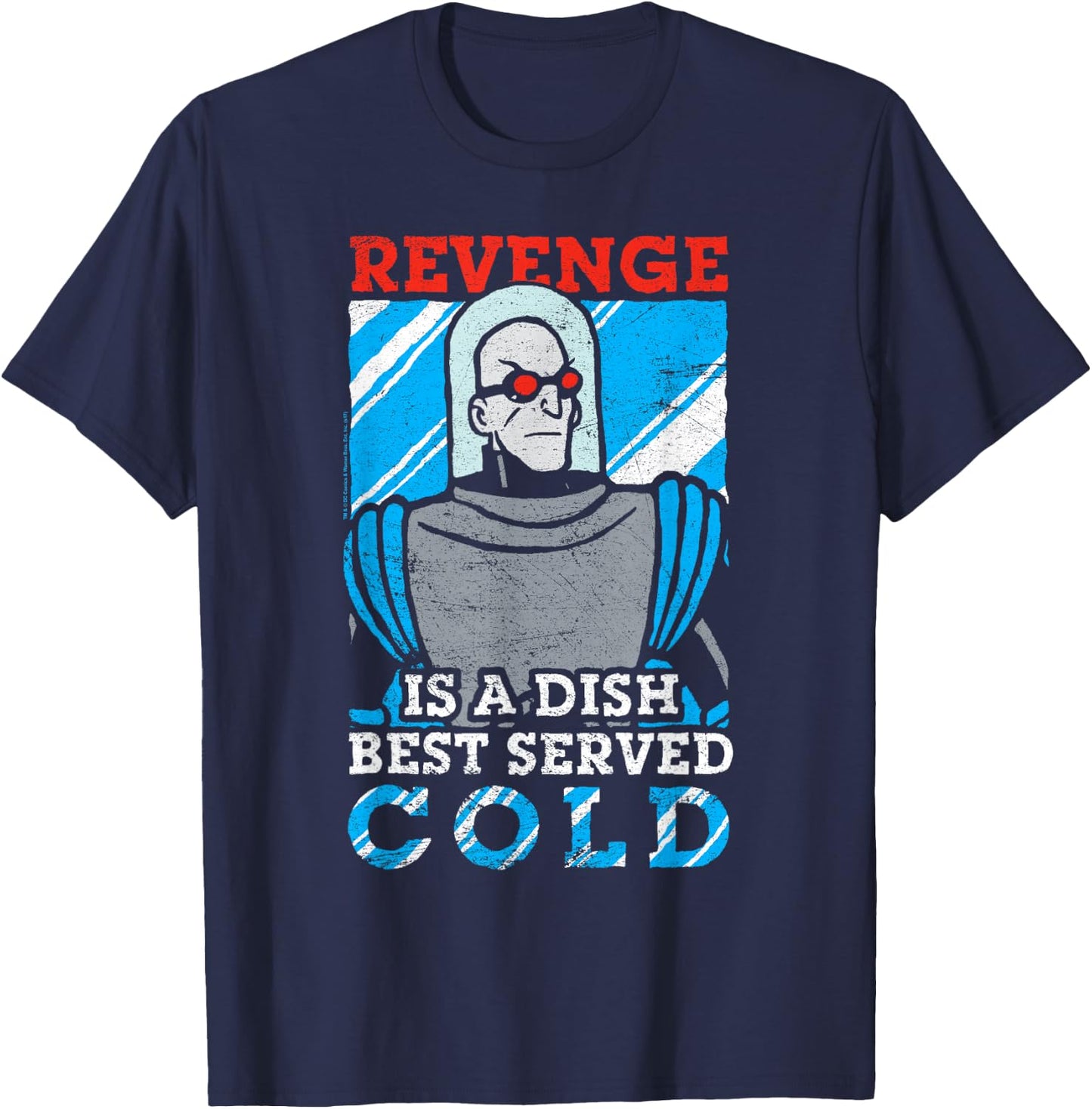 Batman: The Animated Series Mr. Freeze Served Cold T-Shirt - T-Shirt | Navy