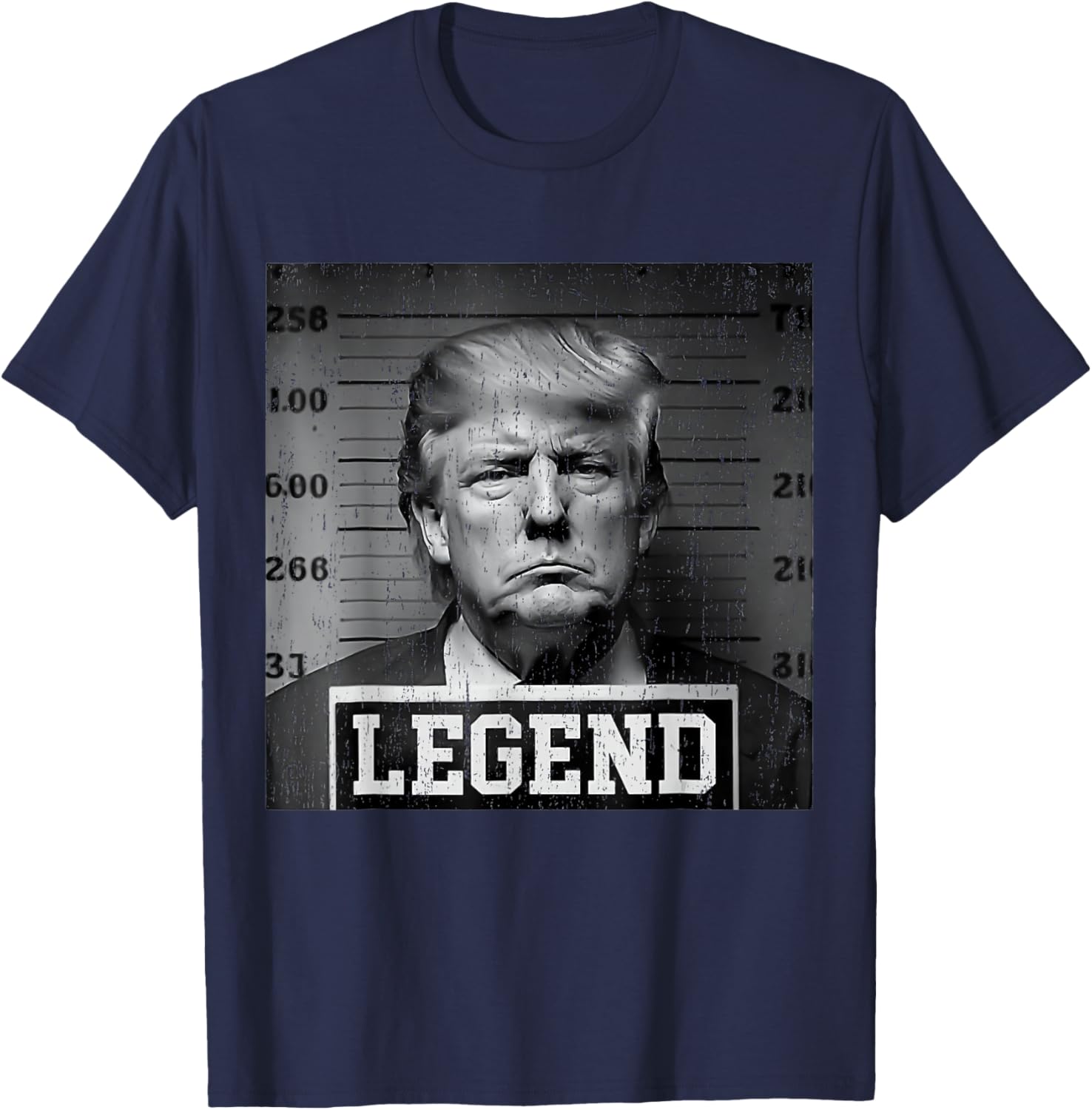 President Trump Mug Shot T-Shirt - T-Shirt | Navy