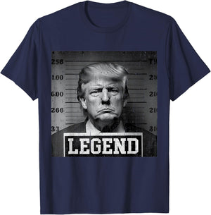 President Trump Mug Shot T-Shirt - T-Shirt | Navy