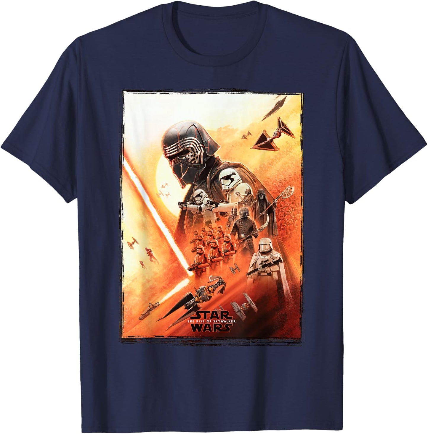 Star Wars The Rise of Skywalker Kylo Poster T-Shirt - T-Shirt | Navy
