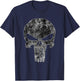 Marvel Punisher Monochrome Skull Vintage Chest Logo T-Shirt - T-Shirt | Navy