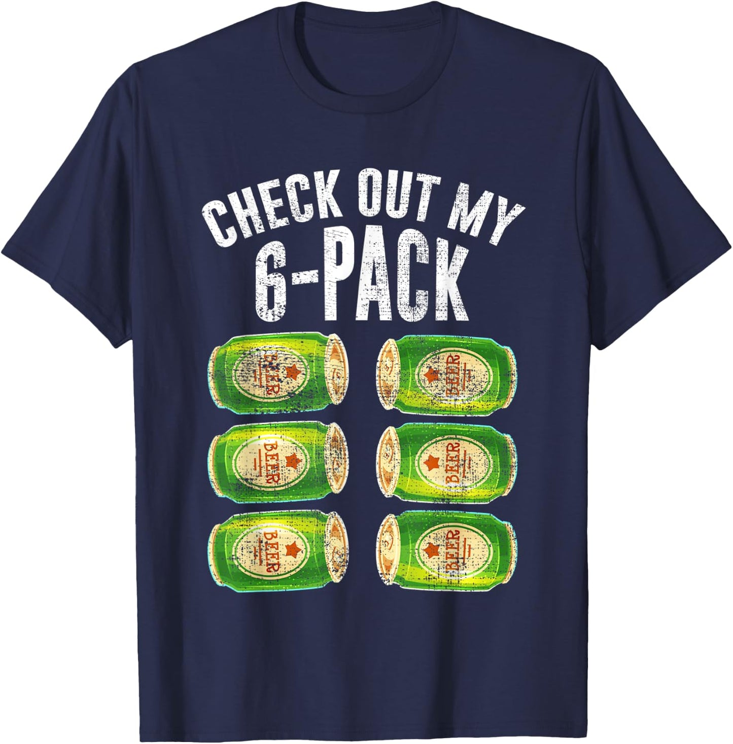 Check out my six pack beer Design for a Beer Lover T-Shirt - T-Shirt | Navy