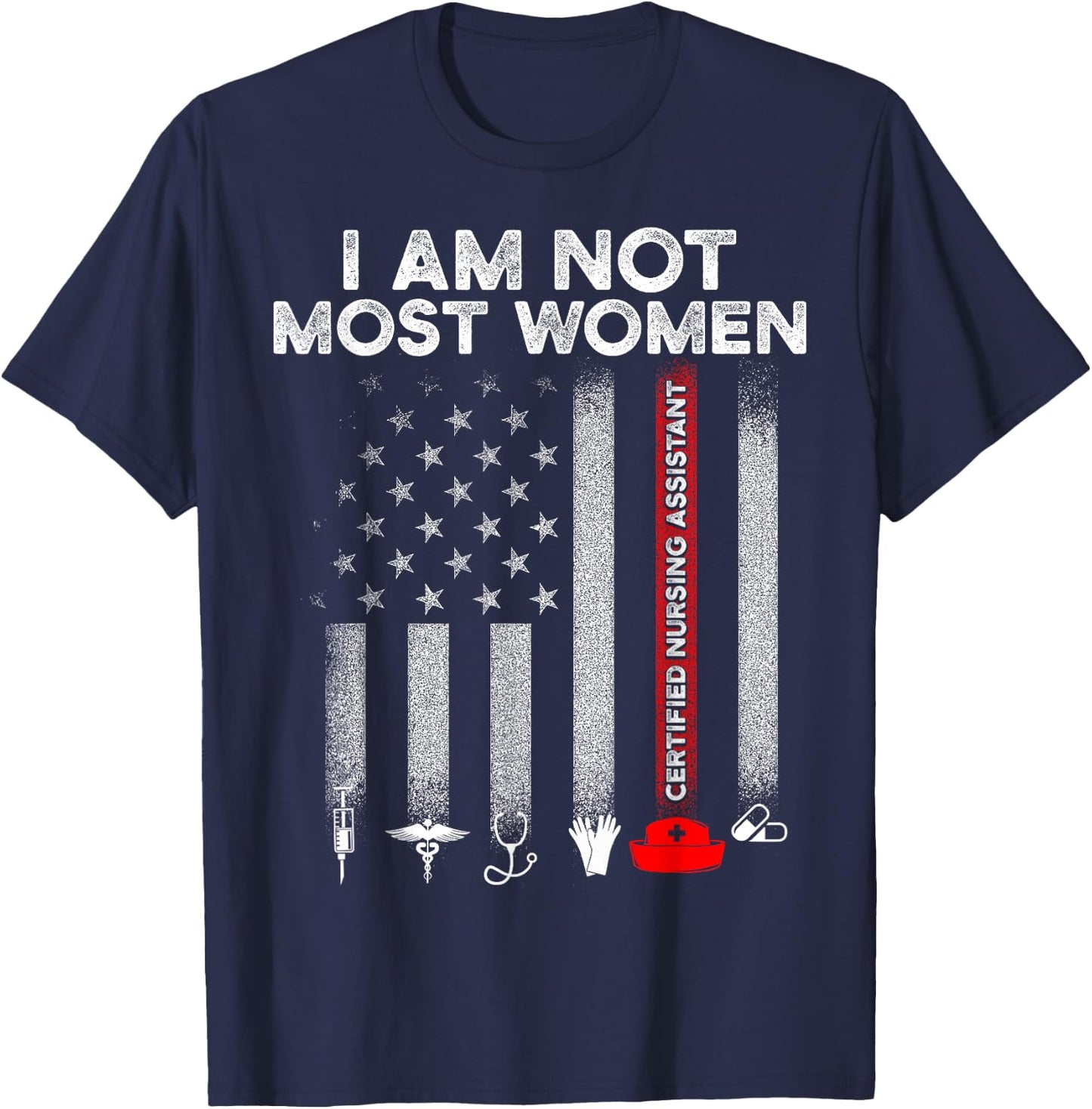 CNA Most Women Certified Nursing Assistant DA1 T-Shirt - T-Shirt | Navy