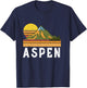 Mountain Sunset Vacation Gift- Aspen Colorado T-Shirt - T-Shirt | Navy