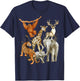 Men Women and Kids Wildlife Zoo Day Party beautiful Animals T-Shirt - T-Shirt | Navy
