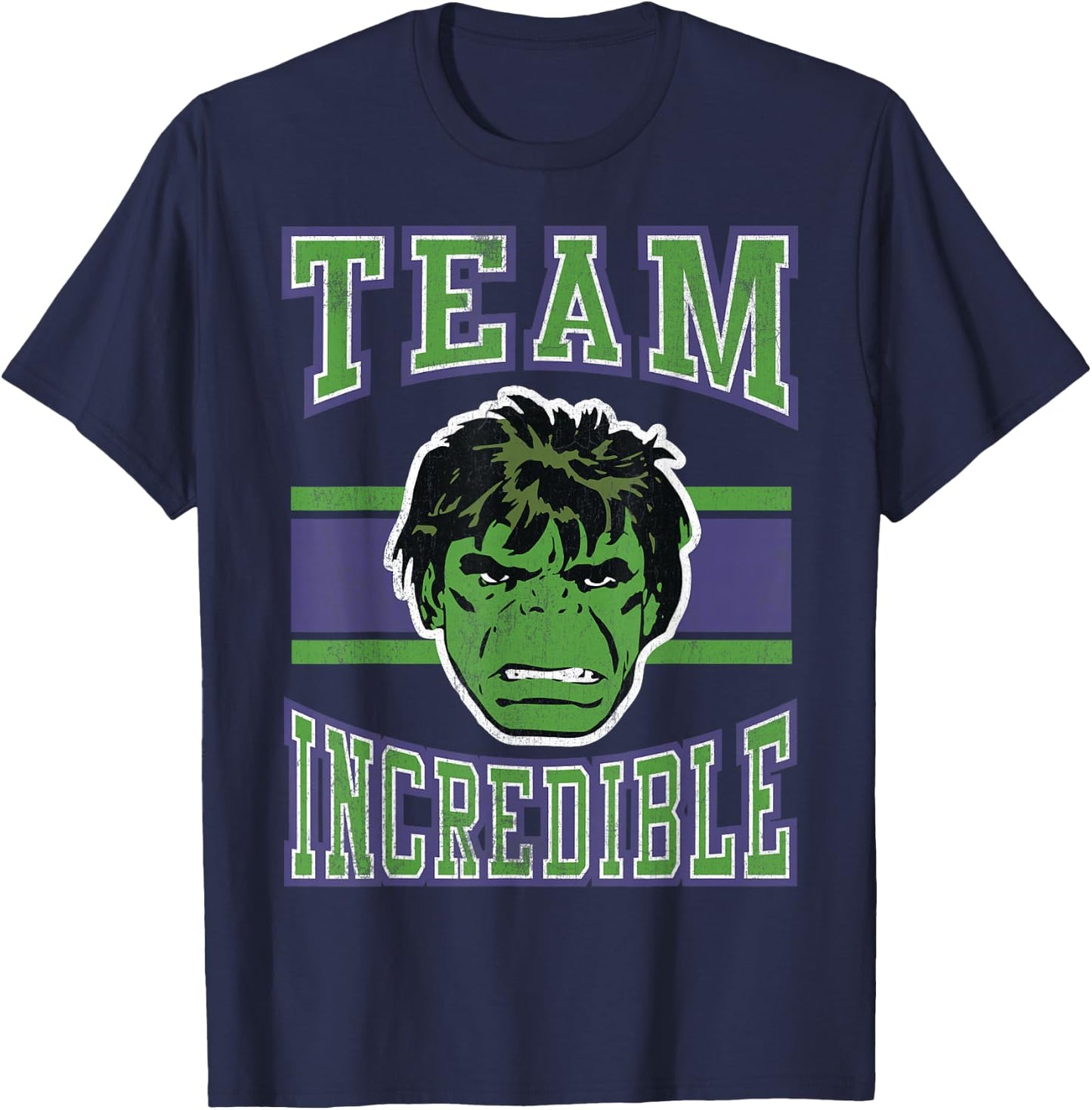Marvel Classic Team Incredible Hulk Graphic T-Shirt - T-Shirt | Navy