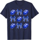Cute Coquette Bow Game Day American Football Player Coach T-Shirt - T-Shirt | Navy