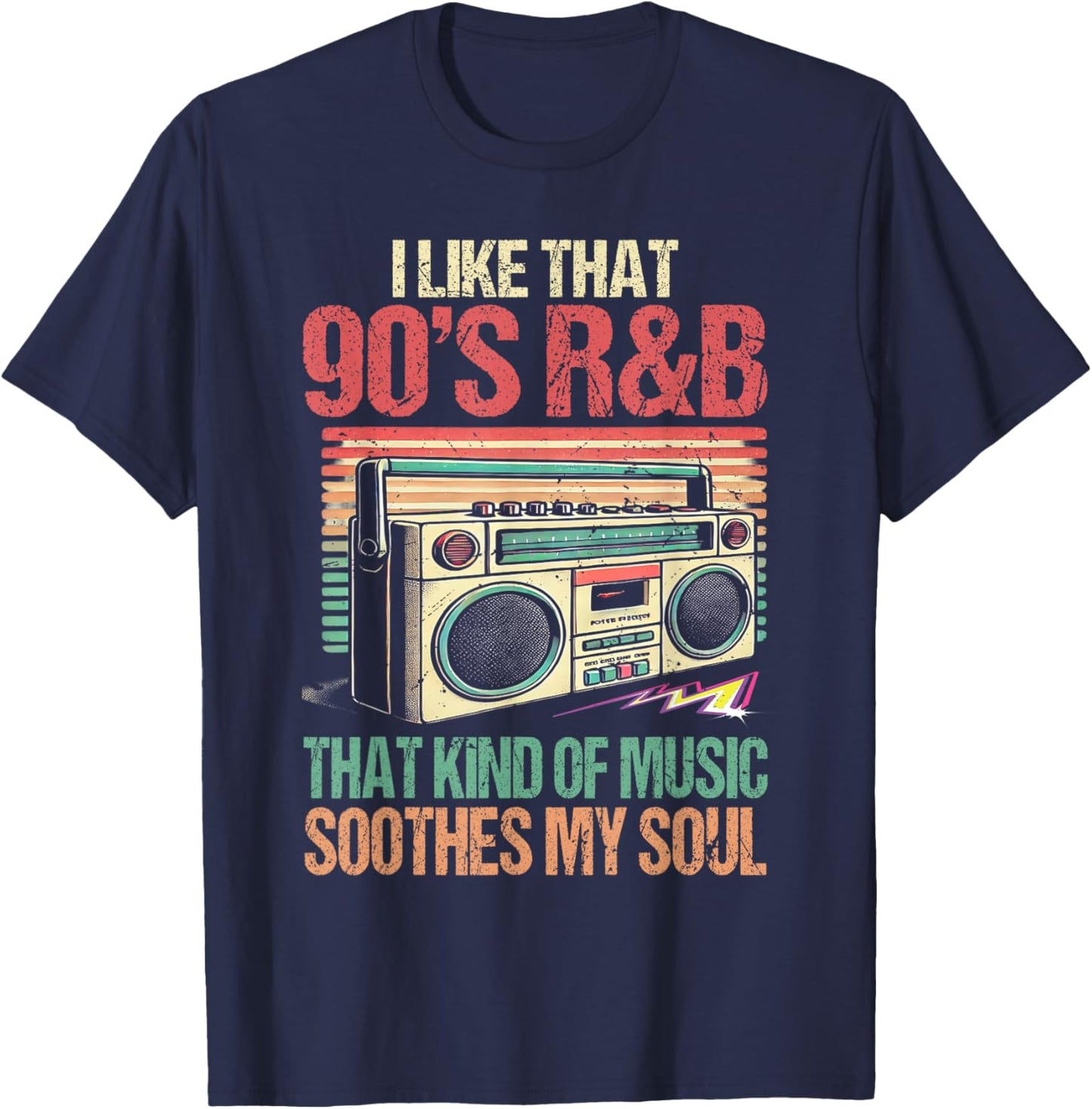 R&B Artist girls Vintage 90 s r and b graphic T-Shirt - T-Shirt | Navy