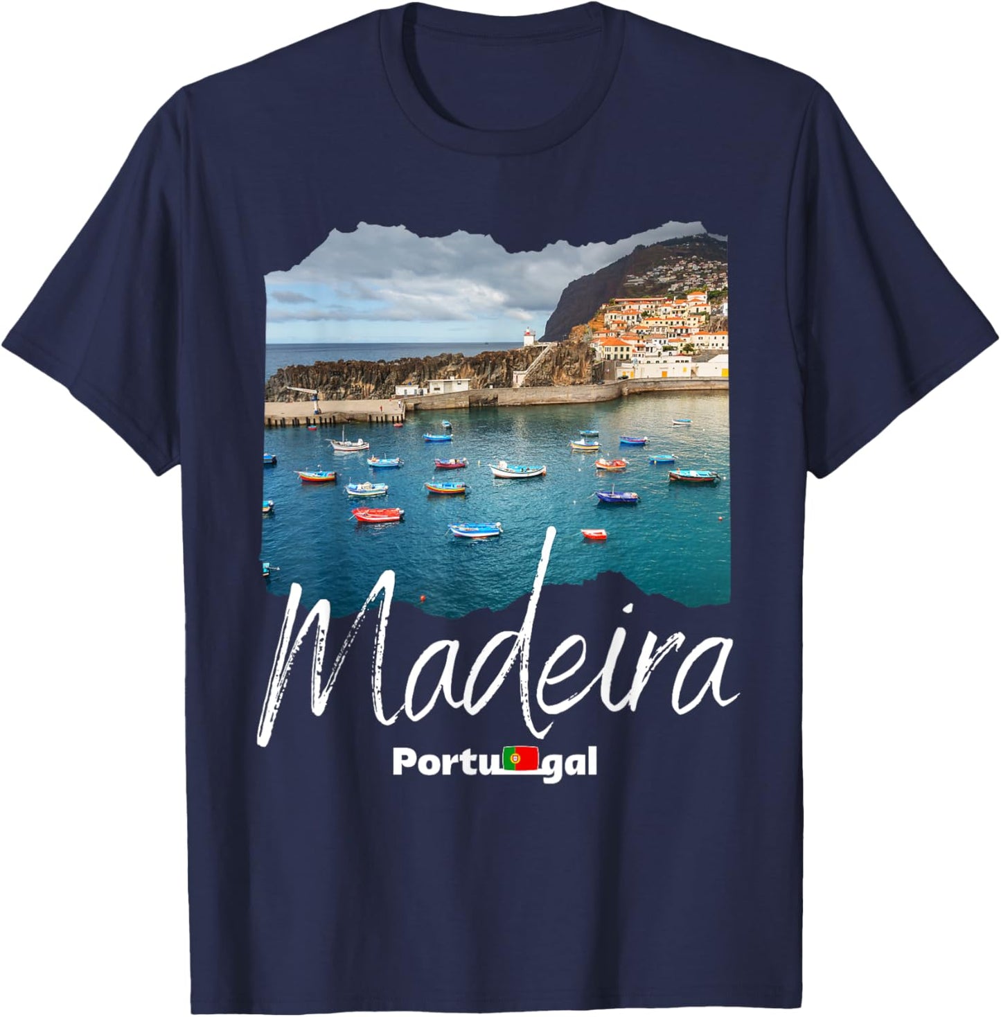 Madeira Souvenir Madeira Portugal T-Shirt - T-Shirt | Navy