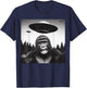 Gorilla Selfie With Alien UFO Funny Gifts Women Kid T-Shirt - T-Shirt | Navy