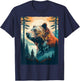 Bear and Forest Nature T-Shirt - T-Shirt | Navy