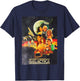 Battlestar Galactica Vintage Poster T-Shirt - T-Shirt | Navy