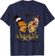 Beautiful butterfly flowers, floral flowers, change design T-Shirt - T-Shirt | Navy