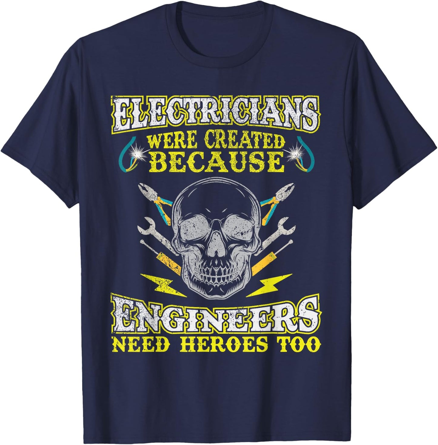 Electrician Electrical Engineer - Electronics Engineer Electromaster T-Shirt - T-Shirt | Navy