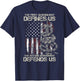 The First Amendment defines us American Flag ON BACK T-Shirt - T-Shirt | Navy