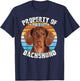 Dachshund Tan Owner Lover Property Of T-Shirt - T-Shirt | Navy