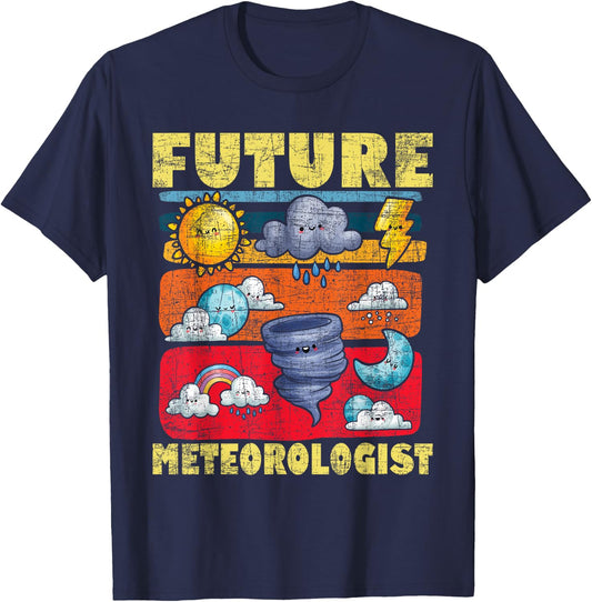 Future Meteorologist - Meteorology Forecasting Weather T-Shirt - T-Shirt | Navy