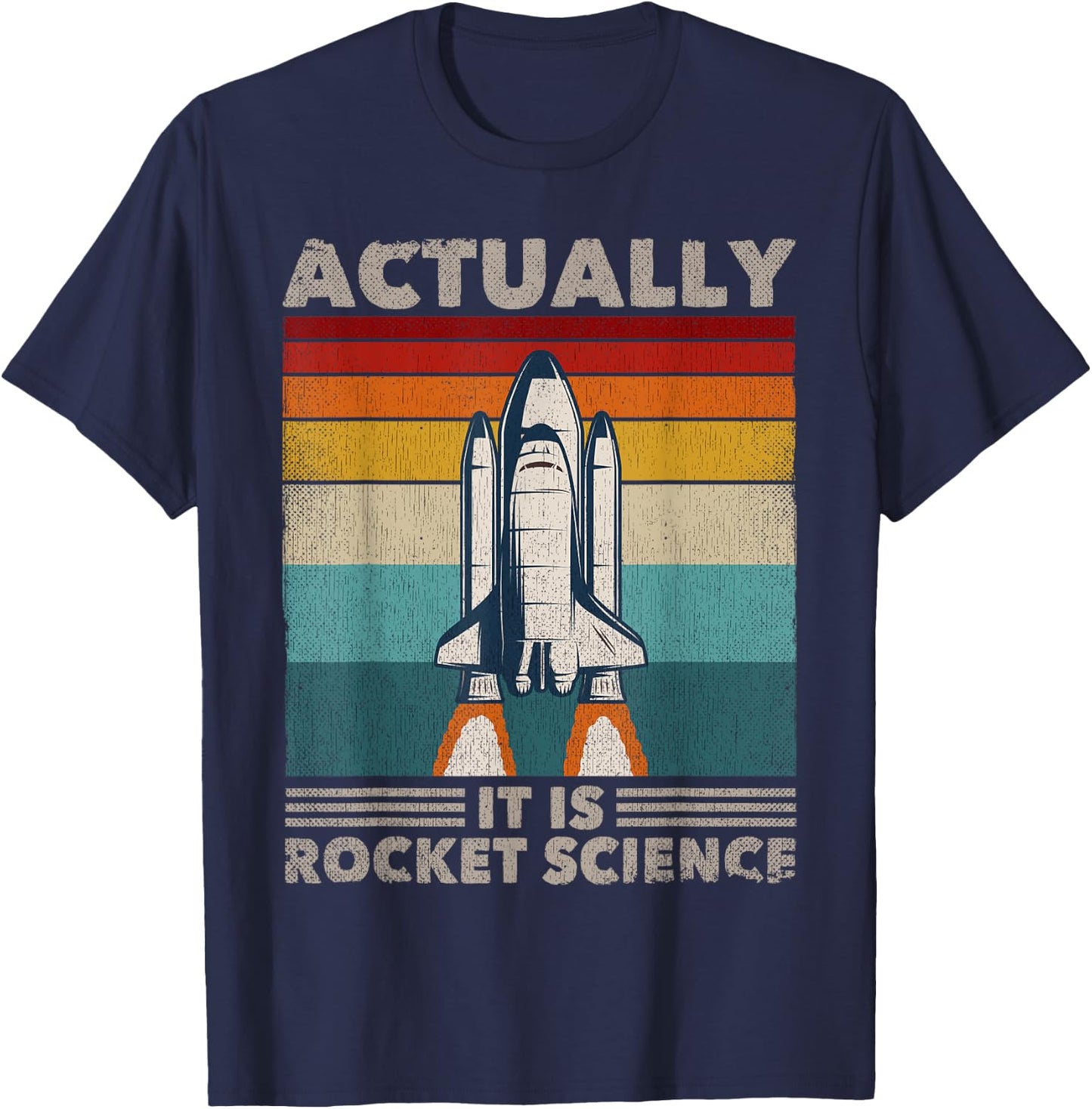 Funny Rocket Science Aerospace Engineer T-Shirt - T-Shirt | Navy