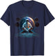 Meditating Astronaut Planets Meditation Astral Travel T-Shirt - T-Shirt | Navy