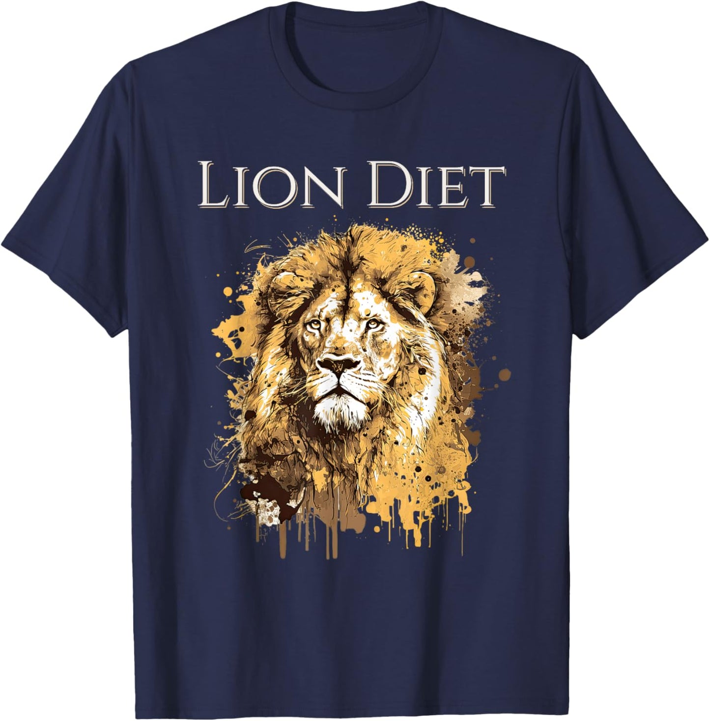 Carnivore: Zero Carb Lion Diet Lifestyle T-Shirt - T-Shirt | Navy