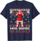 Mrs Quads Funny Christmas Workout Shirt Lifting Gym Sweater T-Shirt - T-Shirt | Navy