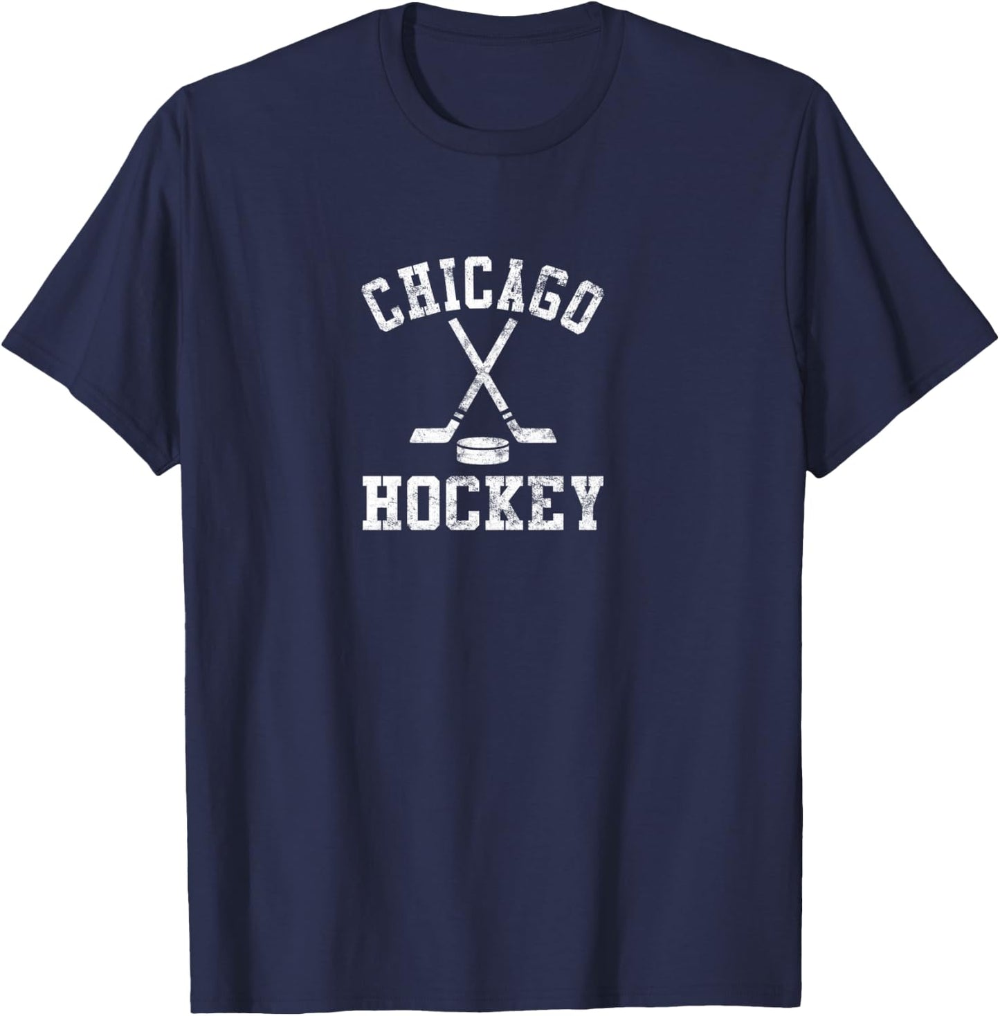 Vintage Chicago Hockey T-Shirt - T-Shirt | Navy