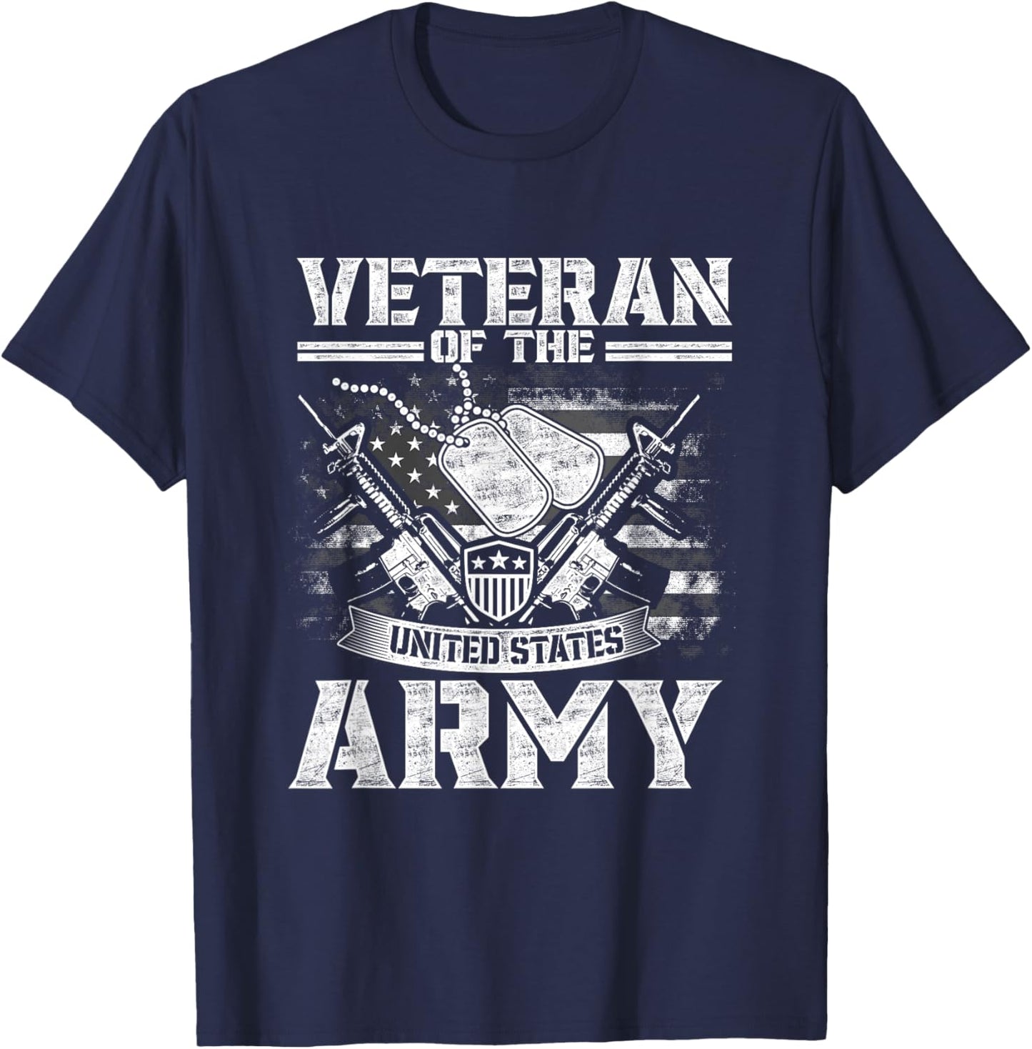Veteran of United States US Army veteran Father's Day T-Shirt - T-Shirt | Navy