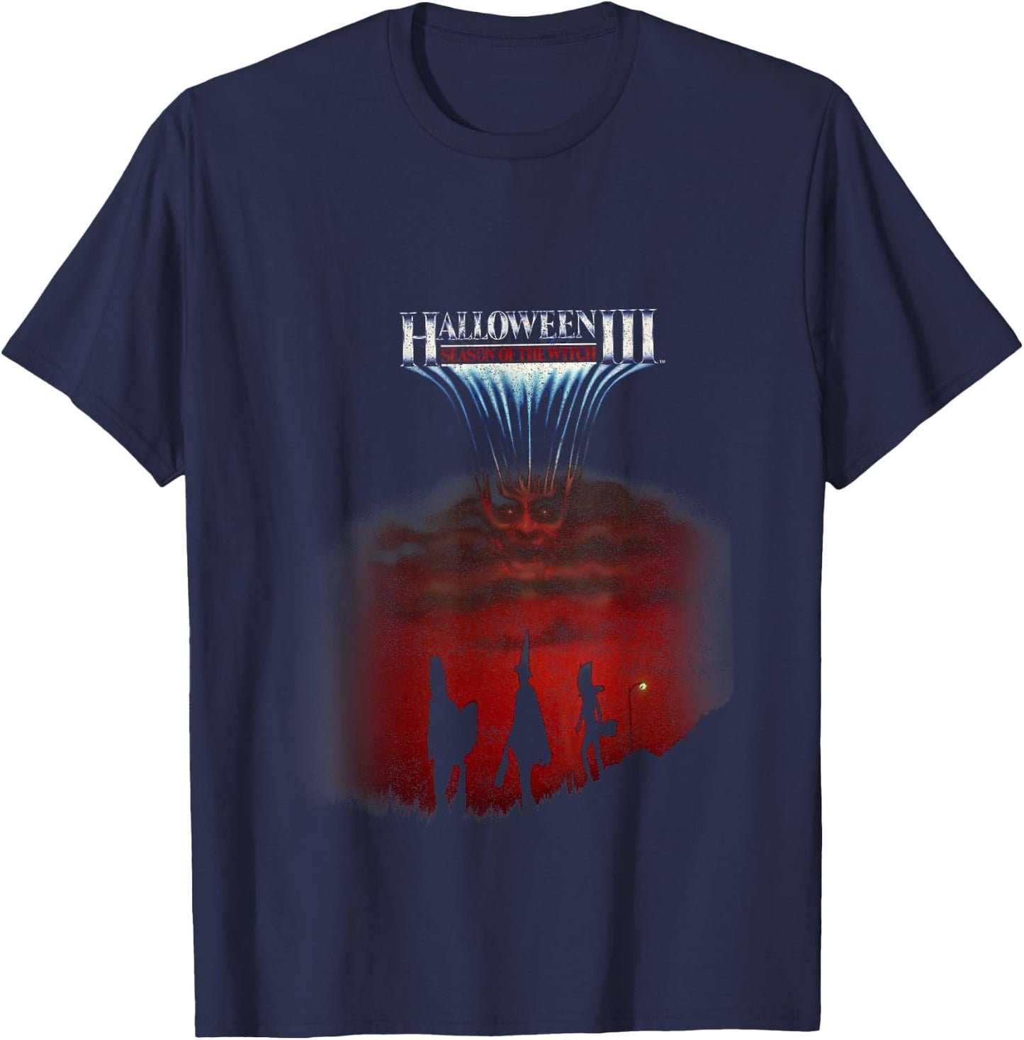 Halloween 3 Season Of The Witch Silhouette Poster T-Shirt - T-Shirt | Navy