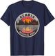 Vintage Acadia National Park Maine Camping Hiking T-Shirt - T-Shirt | Navy
