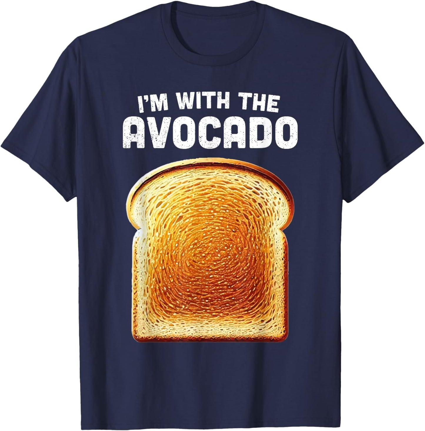 Im With Avocado Shirt Toast Matching Funny Halloween Costume T-Shirt - T-Shirt | Navy