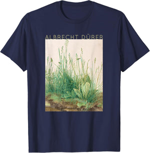 Albrecht Dürer - Great Piece of Turf - Art for Artists T-Shirt - T-Shirt | Navy