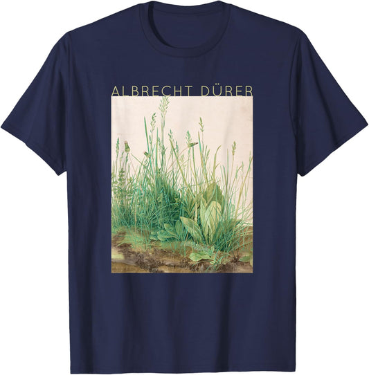 Albrecht Dürer - Great Piece of Turf - Art for Artists T-Shirt - T-Shirt | Navy