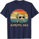 Vintage Axolotl Dad Axolotl Lovers Daddy Father's Day T-Shirt - T-Shirt | Navy