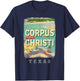 Corpus Christi Texas TX Beachside Bliss SD690 T-Shirt - T-Shirt | Navy